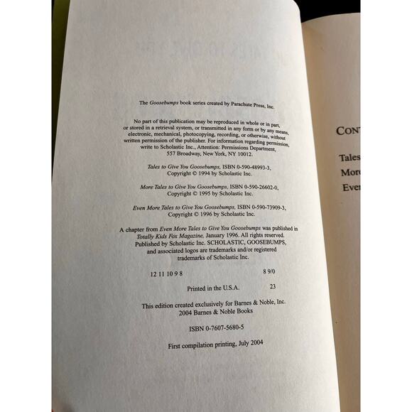 GOOSEBUMPS BOOK 30 Takes to Give You Goosebumps HARDCOVER - Picture 3 of 7